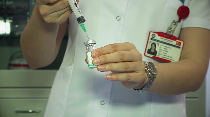 Flakon İçindeki Toz İlacı Sulandırma